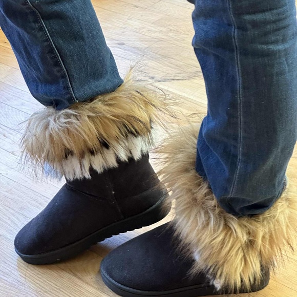 Felt boots with fur. - Picture 3 of 4